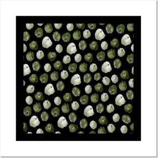 Green Finger Painting Patterns Posters and Art